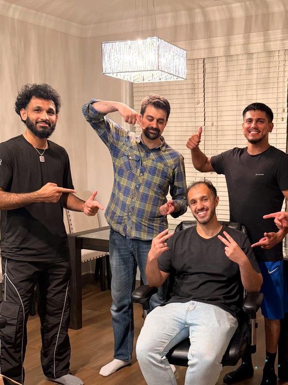U Chill Moving crew with a happy customer after the move