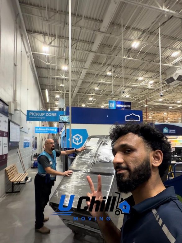 Appliance pickup and delivery from the store